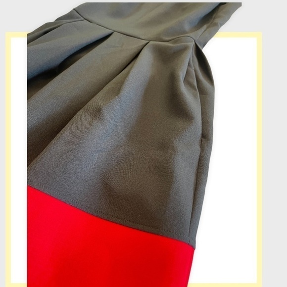 NWT 🏷 CLOSET‎ LONDON Black and Red Sleeveless Evening Dinner Dress Size 4 - Picture 2 of 7